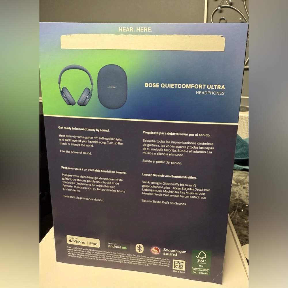 Bose Quiet Comfort Ultra QC Lunar Blue ๐๐ง - Picture 7 of 7